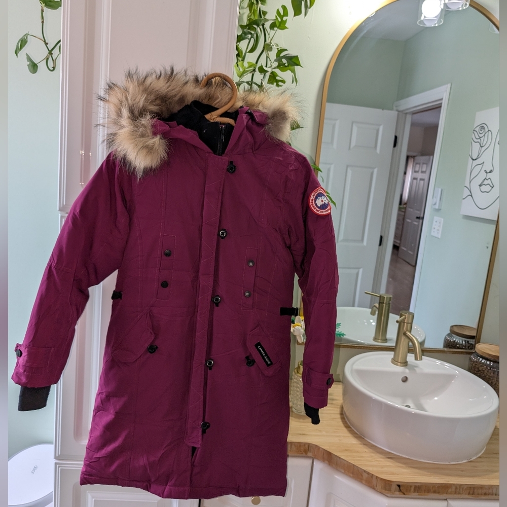 Canada Goose Women's Kensington Parka - Pink - Size Small - Picture 3 of 11